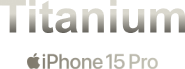 Titanium (Apple logo) iPhone 15 Pro